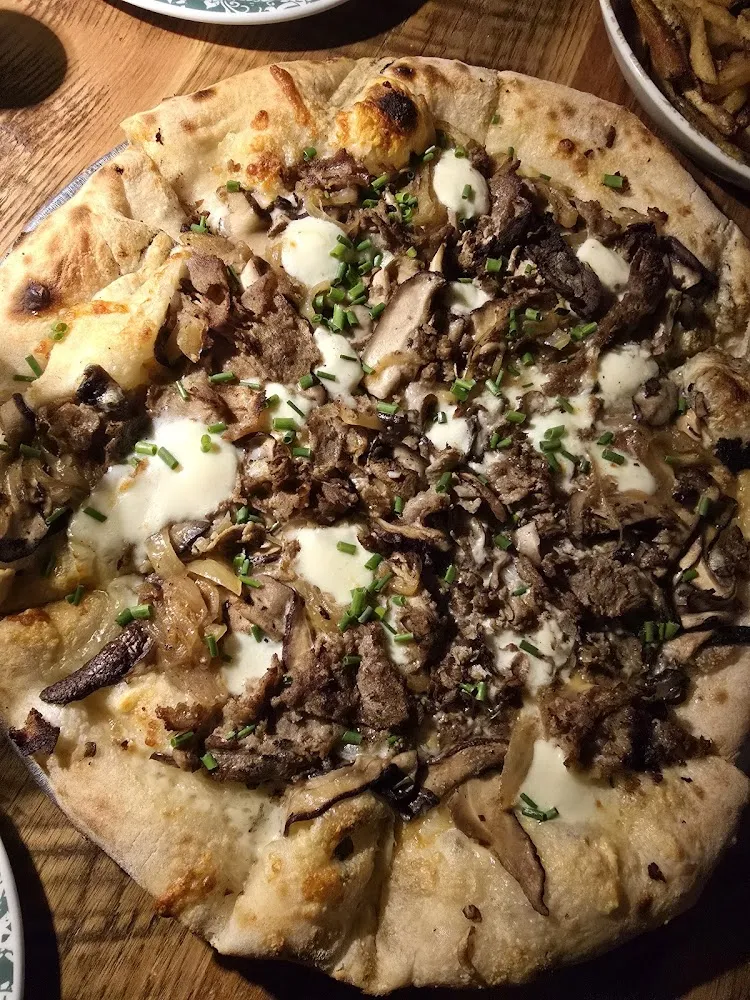 14 South Philly Cheesesteak Pizza